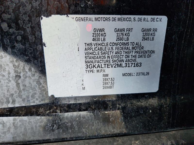 2021 Gmc Terrain მანქანა იყიდება აუქციონზე, vin: 3GKALTEV2ML317163, აუქციონის ნომერი: 59401176
