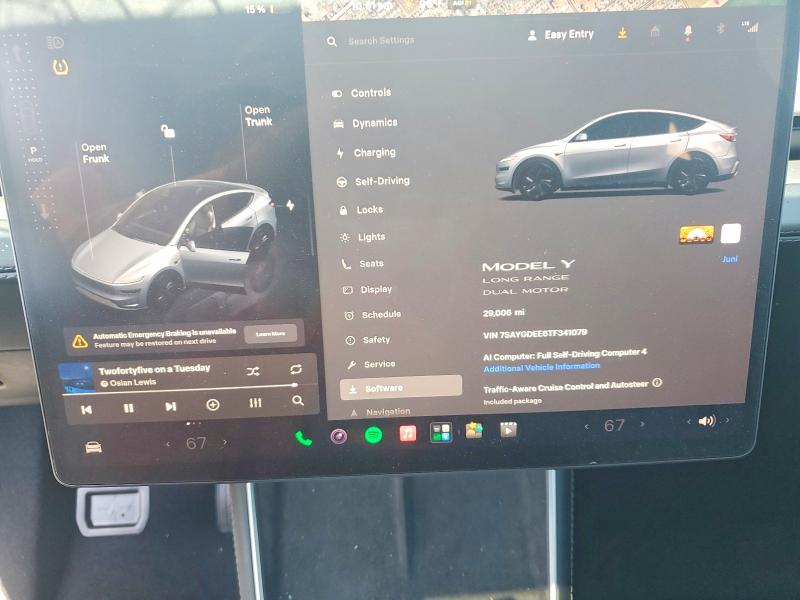 Aukcja sprzedaży 2026 Tesla Model  Y, vin: 7SAYGDEE6TF341079, numer aukcji: 61194436