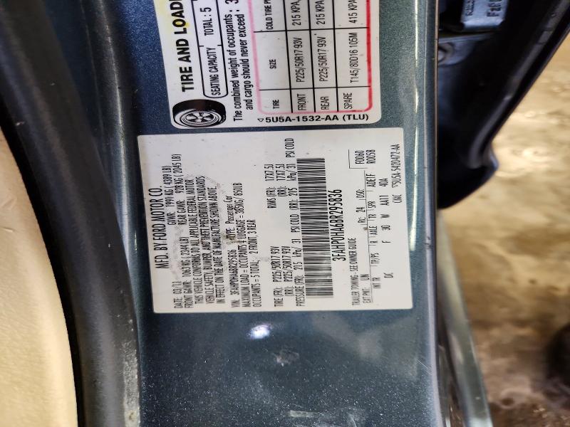 Aukcja sprzedaży 2011 Ford Fusion, vin: 3FAHP0HA6BR295836, numer aukcji: 62271026