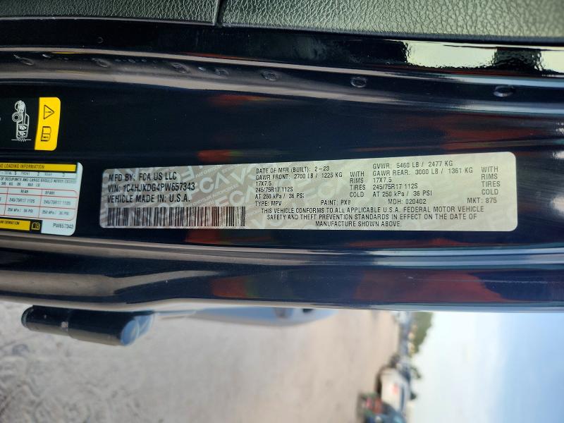 2023 Jeep Wrangler მანქანა იყიდება აუქციონზე, vin: 1C4HJXDG4PW657343, აუქციონის ნომერი: 58283176