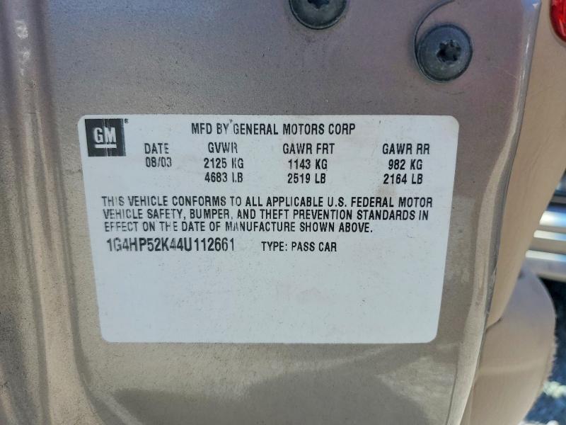 2004 Buick Lesabre მანქანა იყიდება აუქციონზე, vin: 1G4HP52K44U112661, აუქციონის ნომერი: 60757946