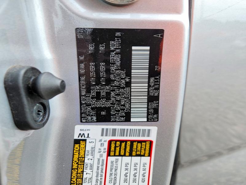 2020 Toyota Highlander მანქანა იყიდება აუქციონზე, vin: 5TDHBRCH7LS505666, აუქციონის ნომერი: 62396376