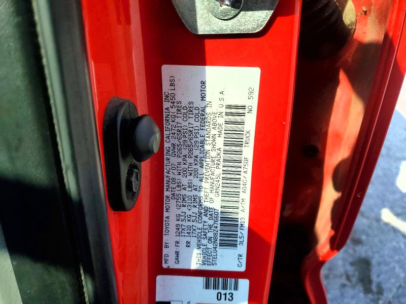 Aukcja sprzedaży 2008 Toyota Tacoma, vin: 5TELU42N88Z476607, numer aukcji: 61092416