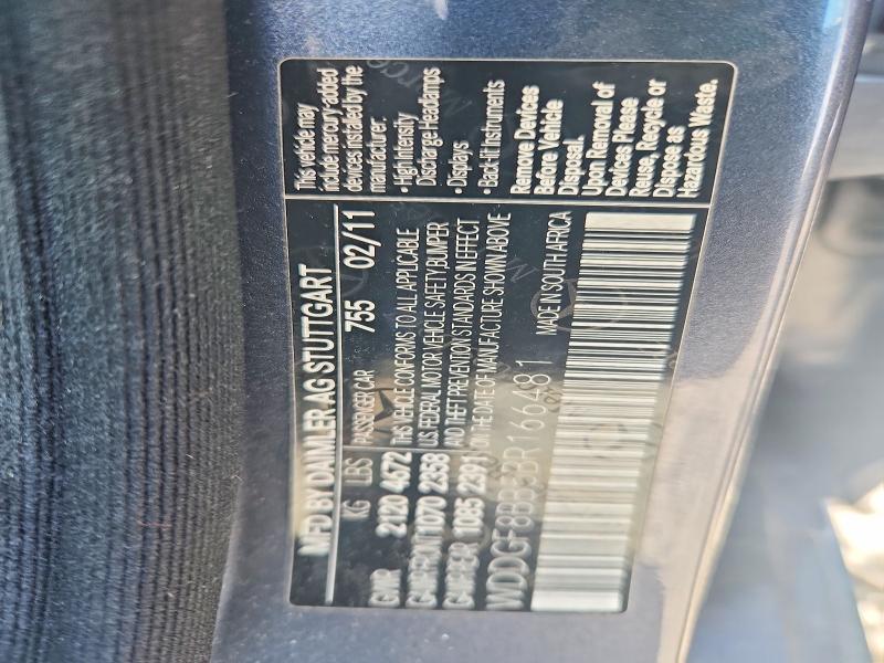 Продажа на аукционе авто 2011 Mercedes-benz C, vin: WDDGF8BB5BR166481, номер лота: 63494886