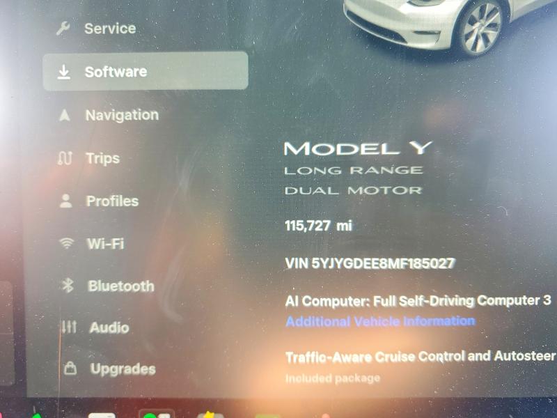 Aukcja sprzedaży 2021 Tesla Model Y, vin: 5YJYGDEE8MF185027, numer aukcji: 59889526