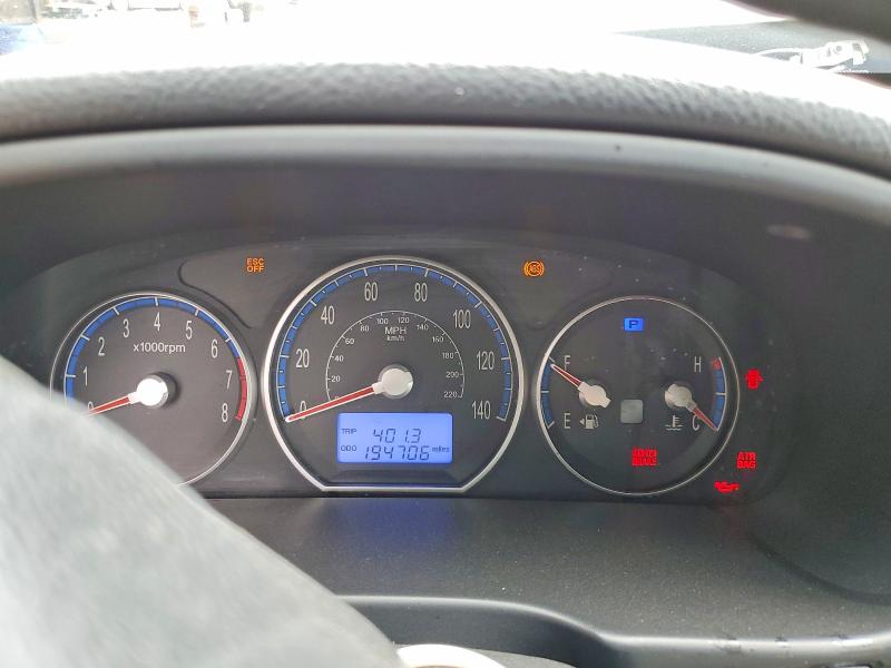 2009 Hyundai Santa Fe მანქანა იყიდება აუქციონზე, vin: 5NMSG13D49H290121, აუქციონის ნომერი: 62411426