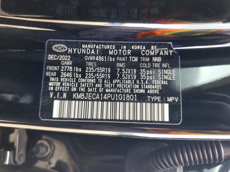 2023 Hyundai Tucson მანქანა იყიდება აუქციონზე, vin: KM8JECA14PU101801, აუქციონის ნომერი: 60206346