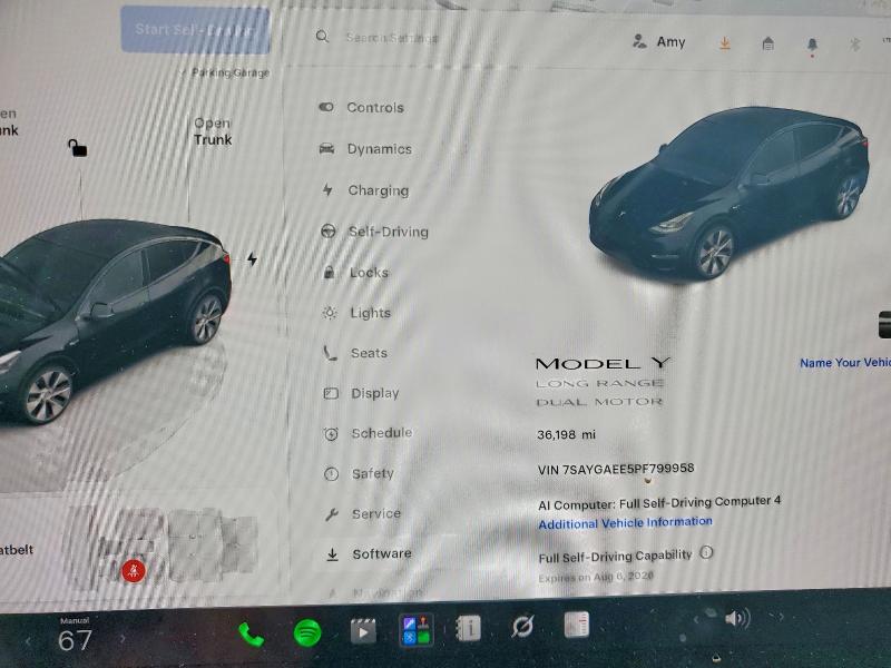 Aukcja sprzedaży 2023 Tesla Model Y, vin: 7SAYGAEE5PF799958, numer aukcji: 61948496
