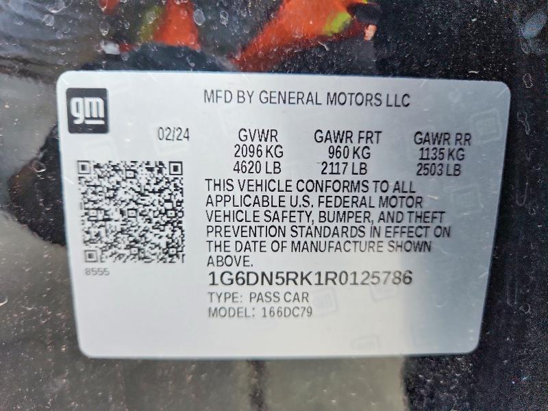 Продажа на аукционе авто 2024 Cadillac Ct5, vin: 1G6DN5RK1R0125786, номер лота: 61768576