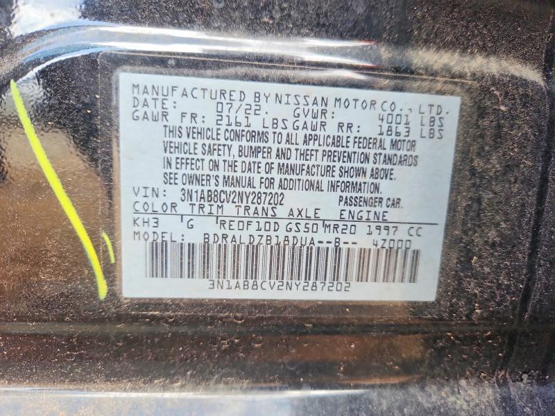 Продажа на аукционе авто 2022 Nissan Sentra, vin: 3N1AB8CV2NY287202, номер лота: 61926826