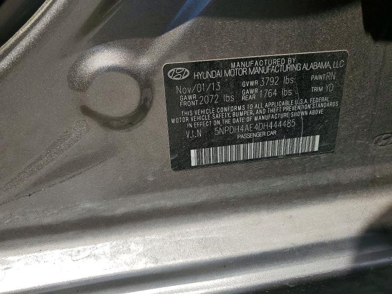 Продажа на аукционе авто 2013 Hyundai Elantra, vin: 5NPDH4AE4DH444485, номер лота: 61402126