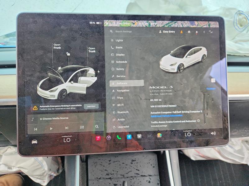 Продажа на аукционе авто 2020 Tesla Model 3, vin: 5YJ3E1EB1LF790607, номер лота: 62641926