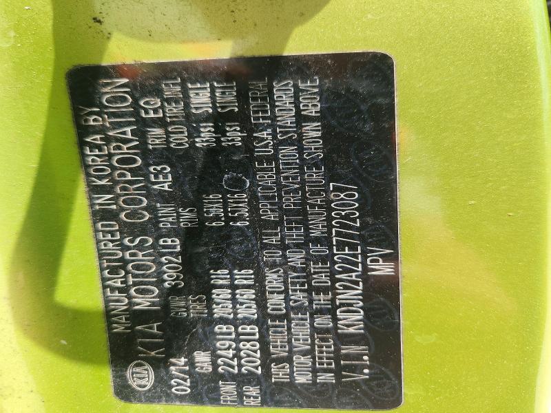 Aukcja sprzedaży 2014 Kia Soul, vin: KNDJN2A22E7723087, numer aukcji: 59819816