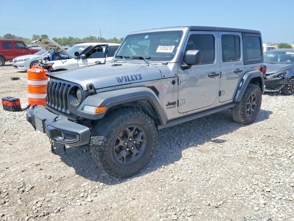 61553216 :رقم المزاد ، 1C4HJXDG0MW713029 vin ، 2021 Jeep Wrangler Unlimited مزاد بيع