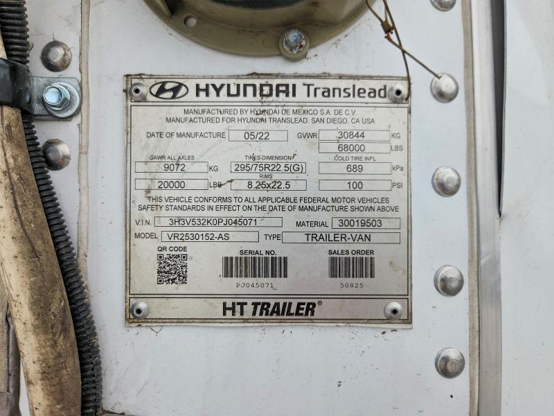 2023 Hyundai Translead Inc Unknown მანქანა იყიდება აუქციონზე, vin: 3H3V532K0PJ045071, აუქციონის ნომერი: 59590146