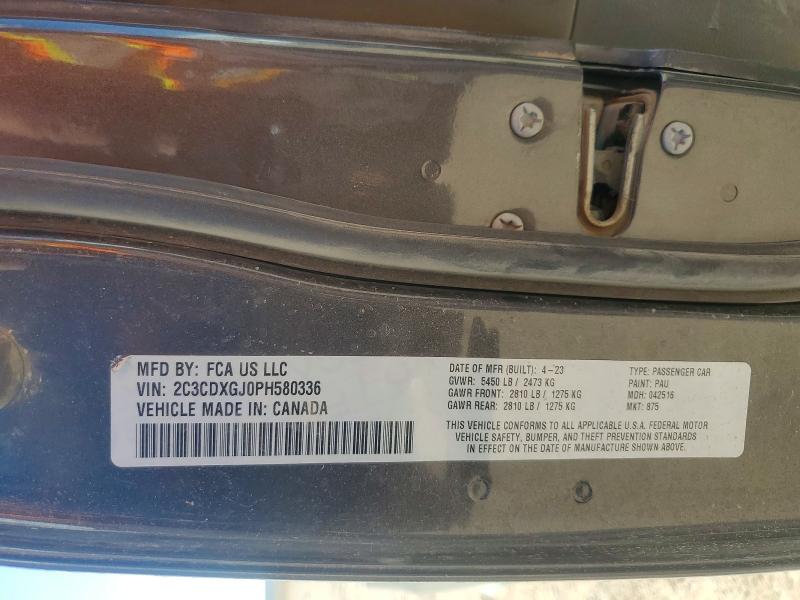 Aukcja sprzedaży 2023 Dodge Charger, vin: 2C3CDXGJ0PH580336, numer aukcji: 62750356
