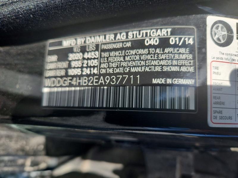 59583646 :رقم المزاد ، WDDGF4HB2EA937711 vin ، 2014 Mercedes-benz C مزاد بيع