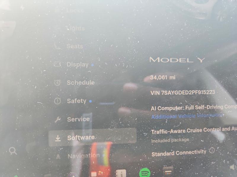 Aukcja sprzedaży 2023 Tesla Model Y, vin: 7SAYGDED2PF915223, numer aukcji: 59219366