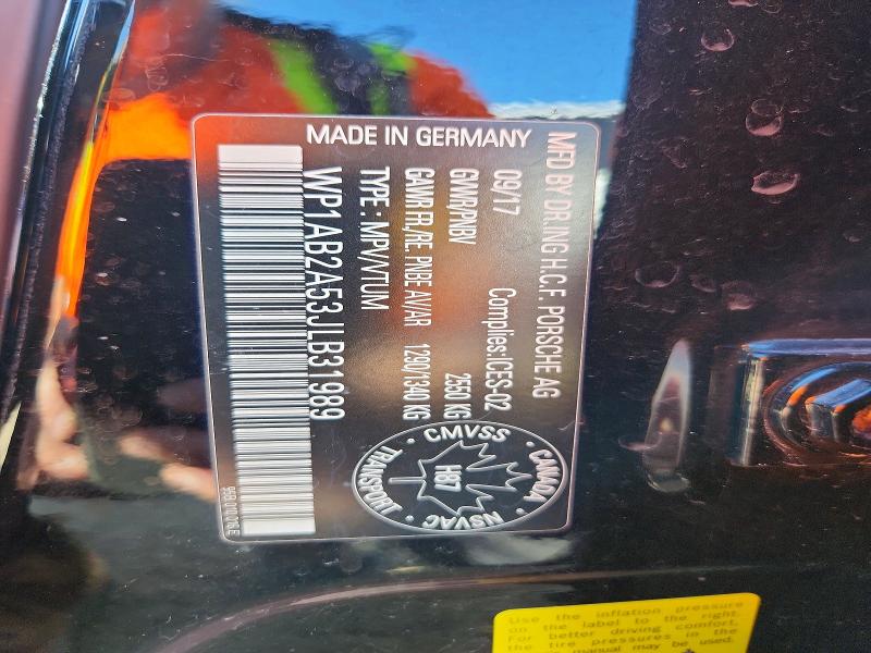 Продажа на аукционе авто 2018 Porsche Macan, vin: WP1AB2A53JLB31989, номер лота: 59167136