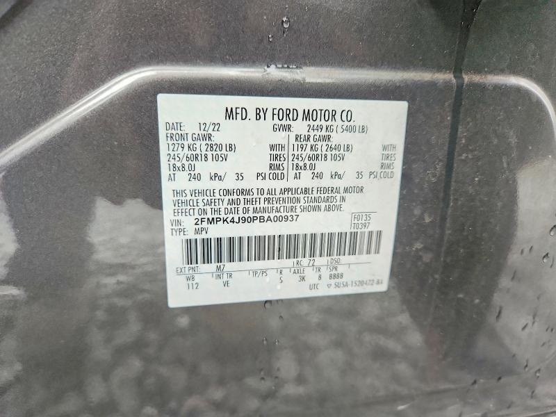Продаж на аукціоні авто 2023 Ford Edge, vin: 2FMPK4J90PBA00937, номер лоту: 61537116
