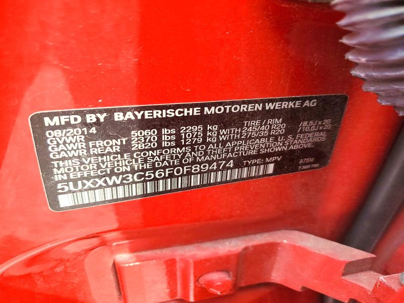 Aukcja sprzedaży 2015 Bmw X4, vin: 5UXXW3C56F0F89474, numer aukcji: 63051386