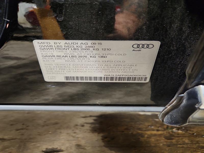 Aukcja sprzedaży 2016 Audi Q5, vin: WA1L2AFP9GA060536, numer aukcji: 62332286