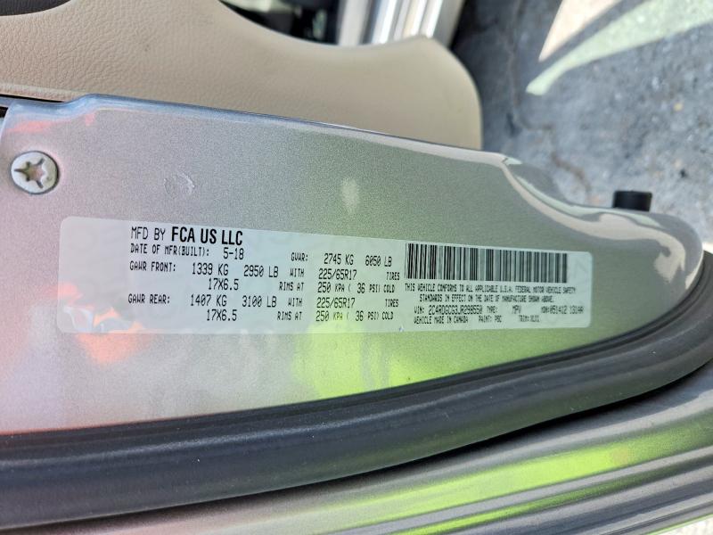 60547296 :رقم المزاد ، 2C4RDGCG3JR298550 vin ، 2018 Dodge Grand Caravan مزاد بيع