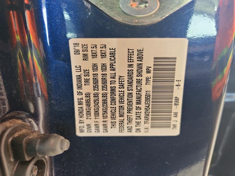 Продаж на аукціоні авто 2018 Honda Cr-v, vin: 7FARW2H54JE095011, номер лоту: 62619866