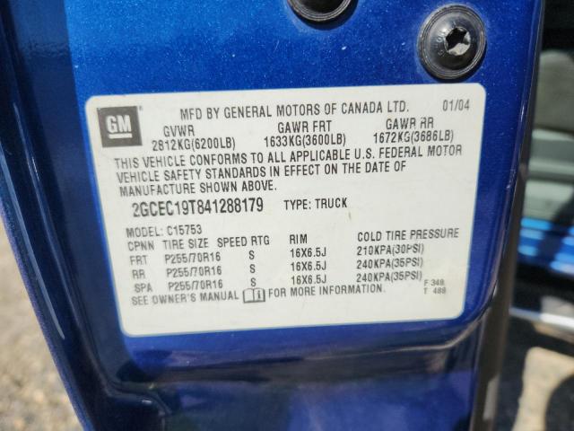Aukcja sprzedaży 2004 Chevrolet Silverado, vin: 2GCEC19T841288179, numer aukcji: 59104416