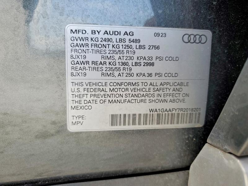 Продажа на аукционе авто 2022 Audi Q5, vin: WA1GAAFY7R2018201, номер лота: 59083886