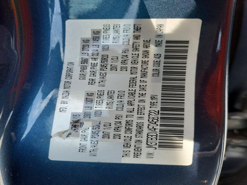Продаж на аукціоні авто 2015 Mazda Cx-9, vin: JM3TB3DV4F0458722, номер лоту: 60153436
