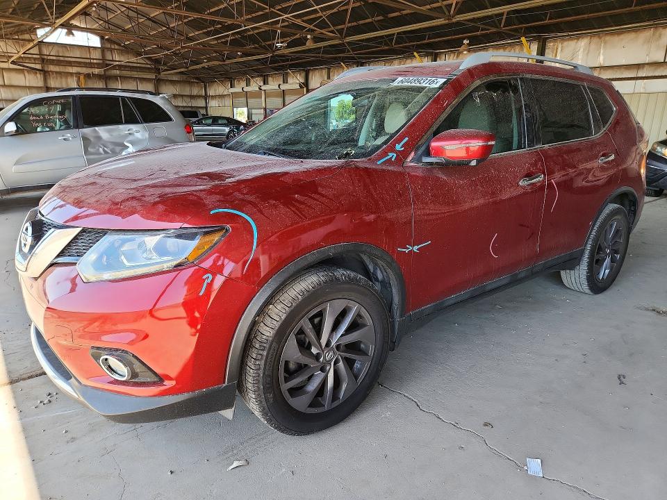 Продаж на аукціоні авто 2016 Nissan Rogue, vin: 5N1AT2MV8GC892371, номер лоту: 60489316