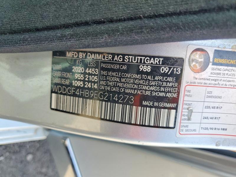 61872476 :رقم المزاد ، WDDGF4HB9EG214273 vin ، 2014 Mercedes-benz C مزاد بيع