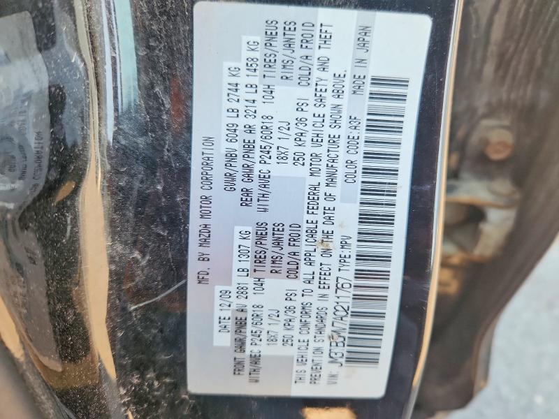 Продажа на аукционе авто 2010 Mazda Cx-9, vin: JM3TB3MV7A0211767, номер лота: 60676146