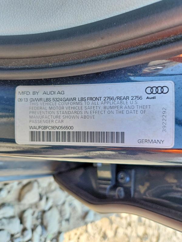 Aukcja sprzedaży 2014 Audi A6, vin: WAUFGBFC9EN056500, numer aukcji: 62580866