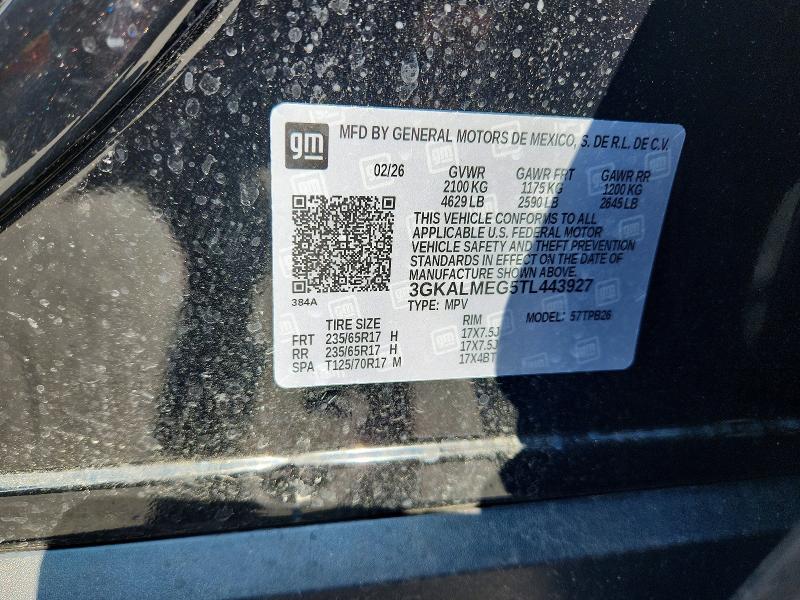 60049186 :رقم المزاد ، 3GKALMEG5TL443927 vin ، 2026 Gmc Terrain مزاد بيع