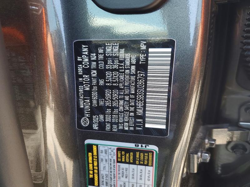59825416 :رقم المزاد ، KMUHBESB3SU286797 vin ، 2025 Genesis Gv80 مزاد بيع