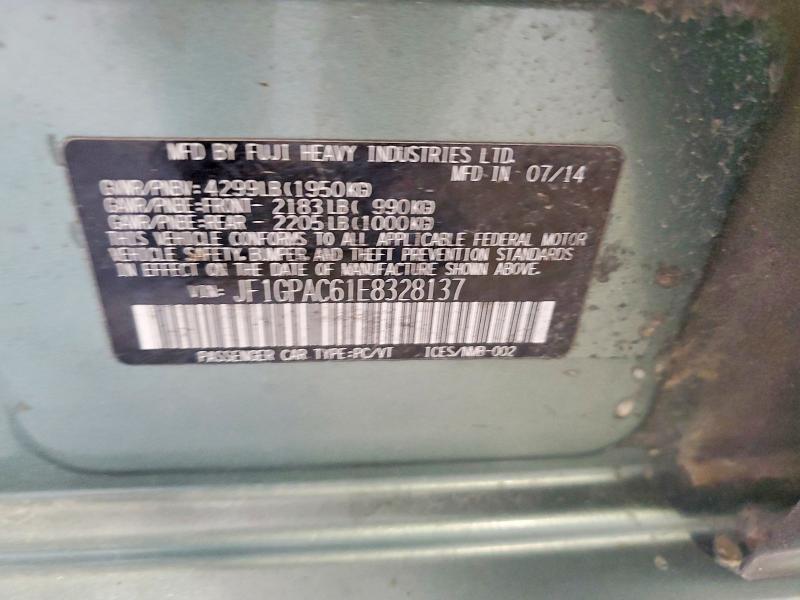 Aukcja sprzedaży 2014 Subaru Impreza, vin: JF1GPAC61E8328137, numer aukcji: 59809276