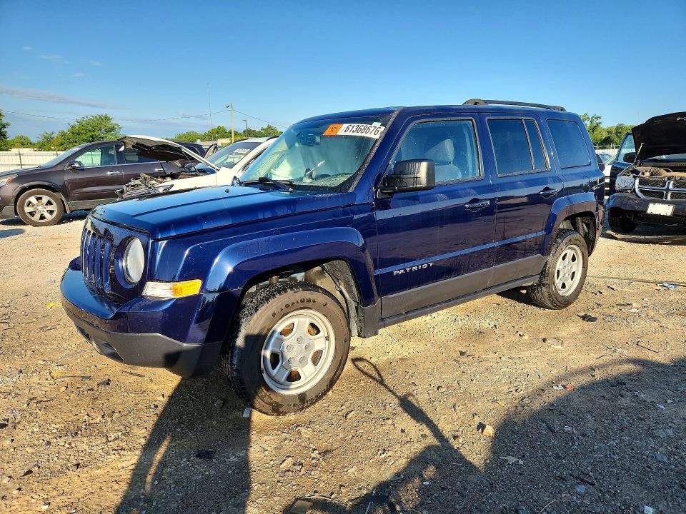 2017 Jeep Patriot მანქანა იყიდება აუქციონზე, vin: 1C4NJRBB4HD105456, აუქციონის ნომერი: 61368676