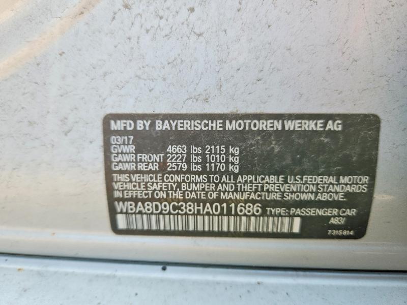 Продажа на аукционе авто 2017 Bmw 330, vin: WBA8D9C38HA011686, номер лота: 61539986