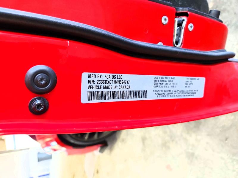 Aukcja sprzedaży 2021 Dodge Charger, vin: 2C3CDXCT1MH594717, numer aukcji: 61091766
