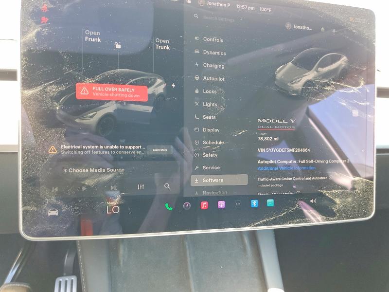 Aukcja sprzedaży 2021 Tesla Model Y, vin: 5YJYGDEF5MF264664, numer aukcji: 57486456