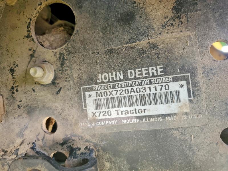 Продаж на аукціоні авто 2011 John Deer Industrial Equipment, vin: M0X720A031170, номер лоту: 62955696
