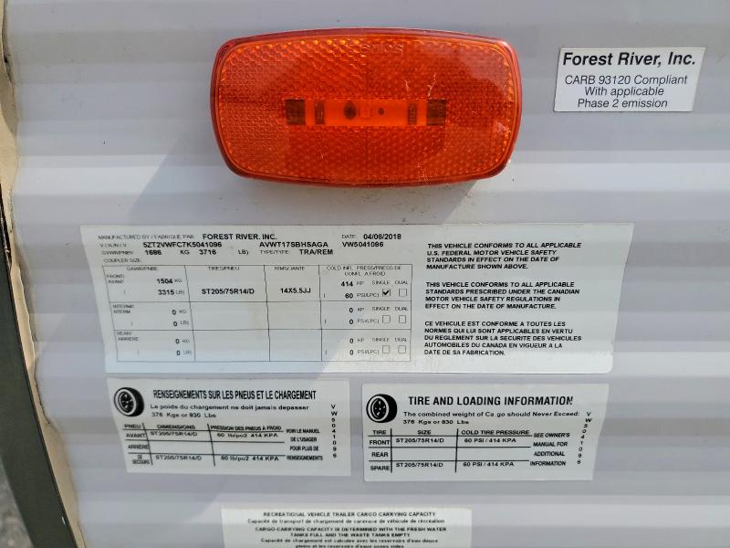 2019 Forester Recreational Vehicle (rv) მანქანა იყიდება აუქციონზე, vin: 5ZT2VWFC7K5041096, აუქციონის ნომერი: 61146646