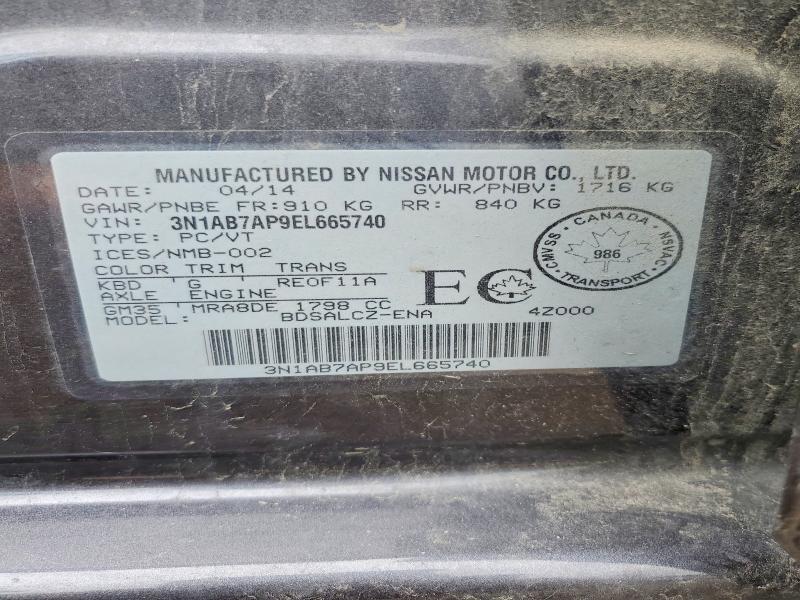 Продажа на аукционе авто 2014 Nissan Sentra, vin: 3N1AB7AP9EL665740, номер лота: 62232516