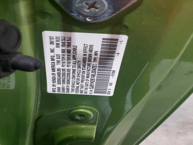 2008 Honda Element მანქანა იყიდება აუქციონზე, vin: 5J6YH28748L004291, აუქციონის ნომერი: 60009916