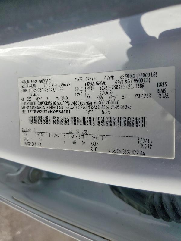 Продажа на аукционе авто 2019 Ford F350 Super, vin: 1FT8W3DT4KEF88661, номер лота: 59378416