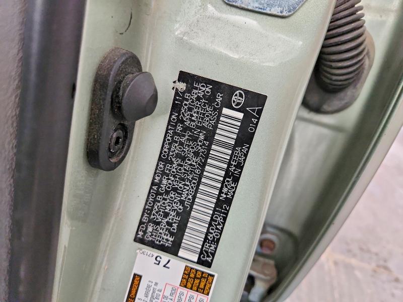 2008 Toyota Prius მანქანა იყიდება აუქციონზე, vin: JTDKB20U187727314, აუქციონის ნომერი: 61384946