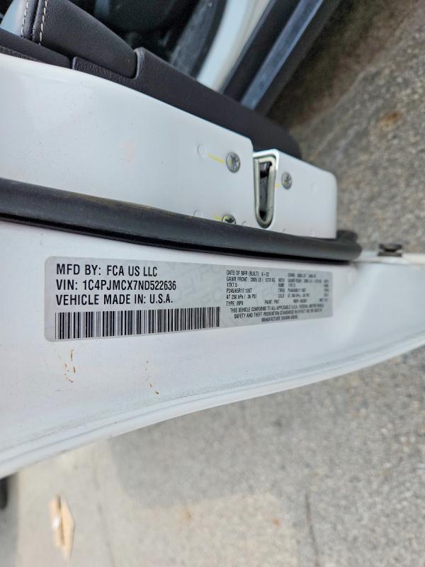 Продаж на аукціоні авто 2022 Jeep Cherokee, vin: 1C4PJMCX7ND522636, номер лоту: 61326436