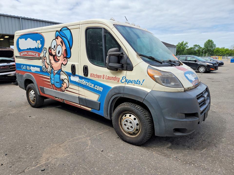 61190876 :رقم المزاد ، 3C6TRVAG7GE100147 vin ، 2016 Ram Promaster 1500 مزاد بيع